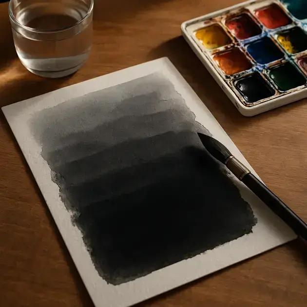 Aquarela e Sombra: Técnica de Velatura para Construir Camadas de Escuridão