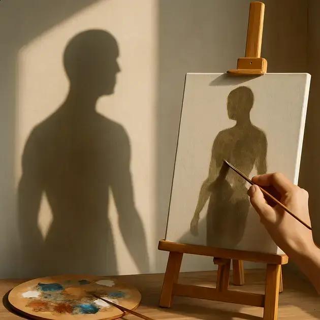 Pintando a Figura Humana: Entendendo a Sombra Projetada vs. Sombra de Forma
